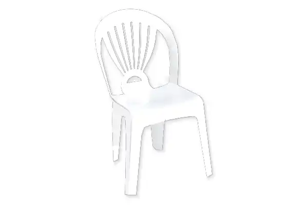chaise de jardin blanche